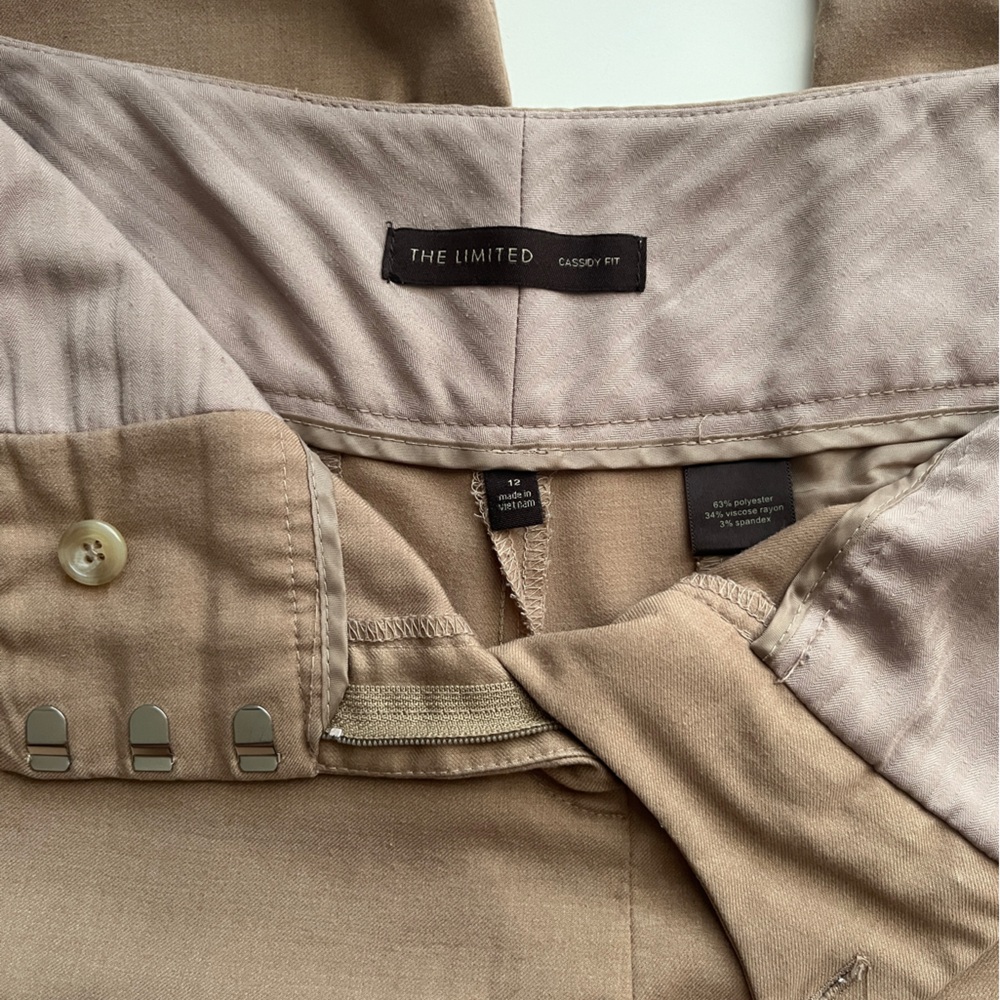 The Limited Cassidy Fit Mid-Rise Tan Boot Cut Pants - Picture 6 of 12